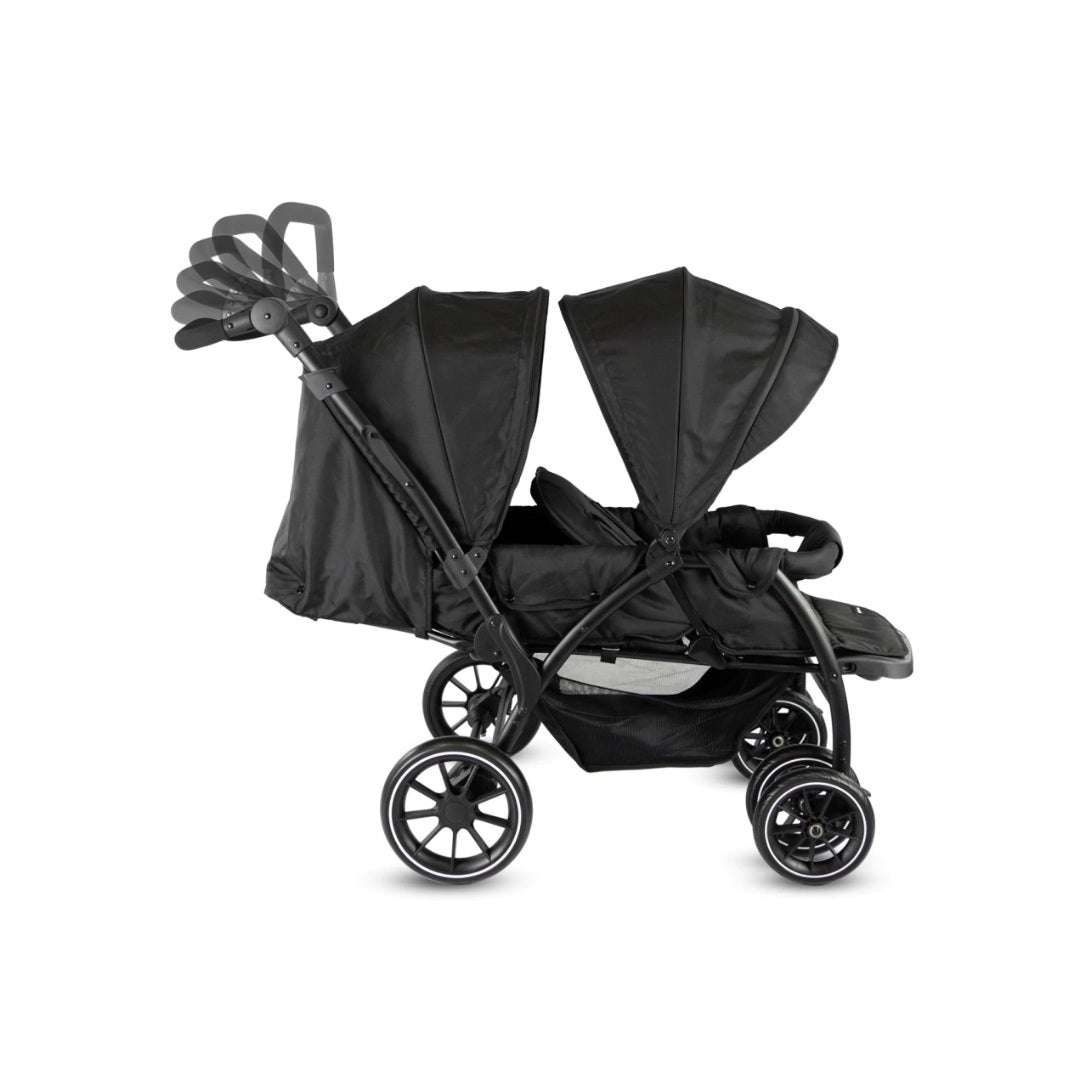 Coche Para Bebé Gemelar Bivo Premium Bebesit Negro