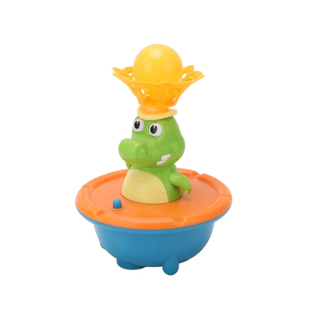 Juguete Para Baño Led y Splash Rociador Cocodrilo