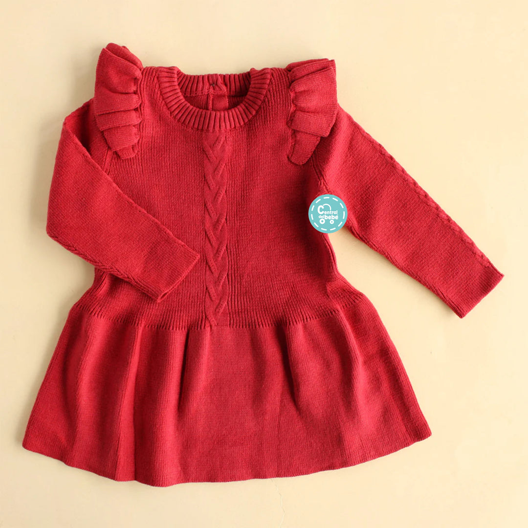 Vestido Tejido con Boleros babysamuu