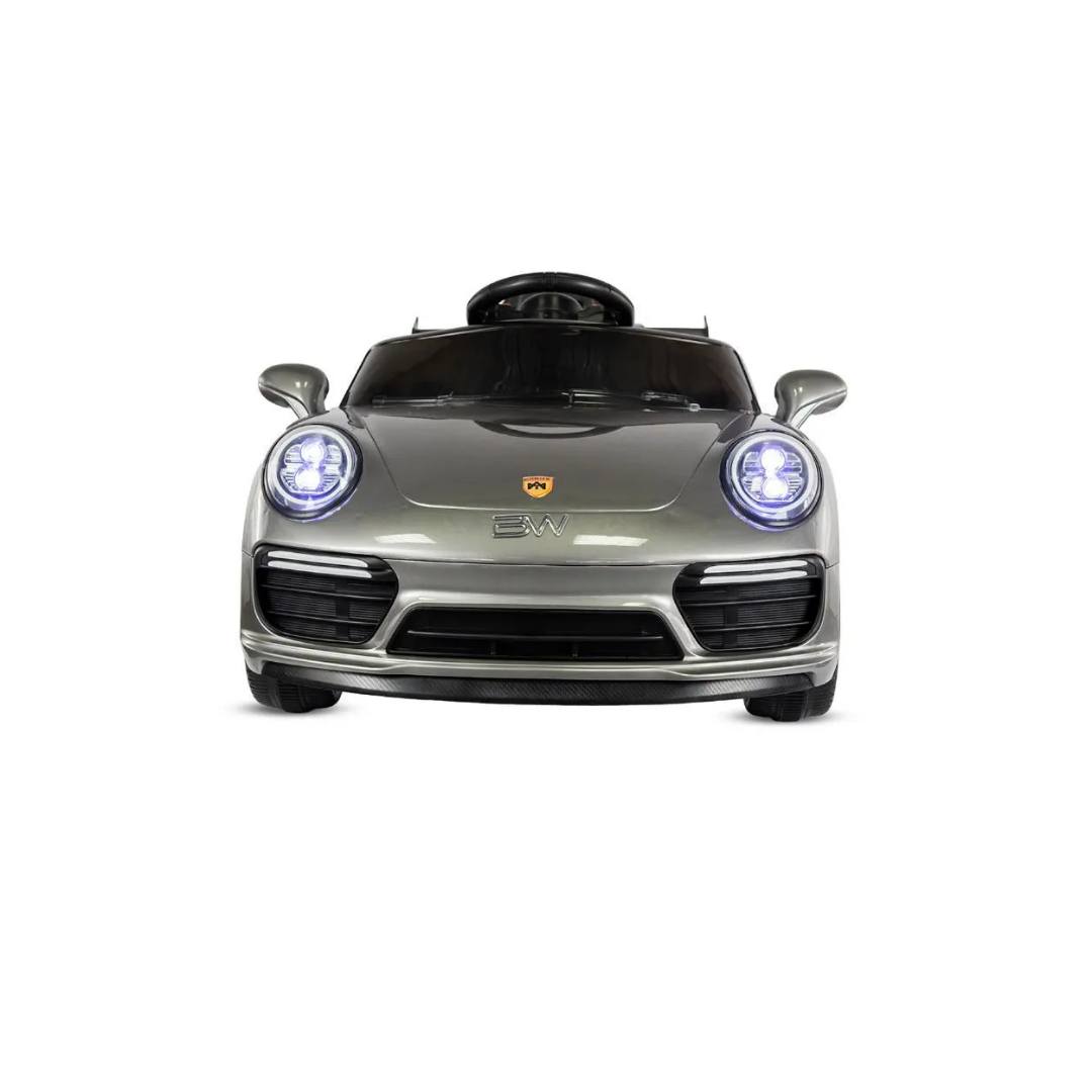Automóvil Eléctrico 718 Cayman Silver Metalizado 6V