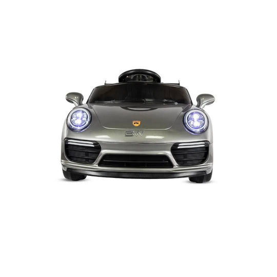 Automóvil Eléctrico 718 Cayman Silver Metalizado 6V