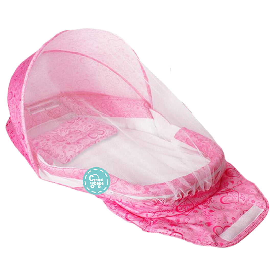 Cuna Plegable Portátil Tiibaby Rosa