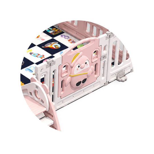Parque Corral de Juegos X6 Diverpark Baby Cuchi Rosa