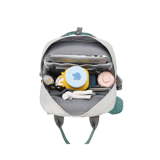 Pañalera Tipo Morral Multifuncional Zius + Accesorios Azul Aqua