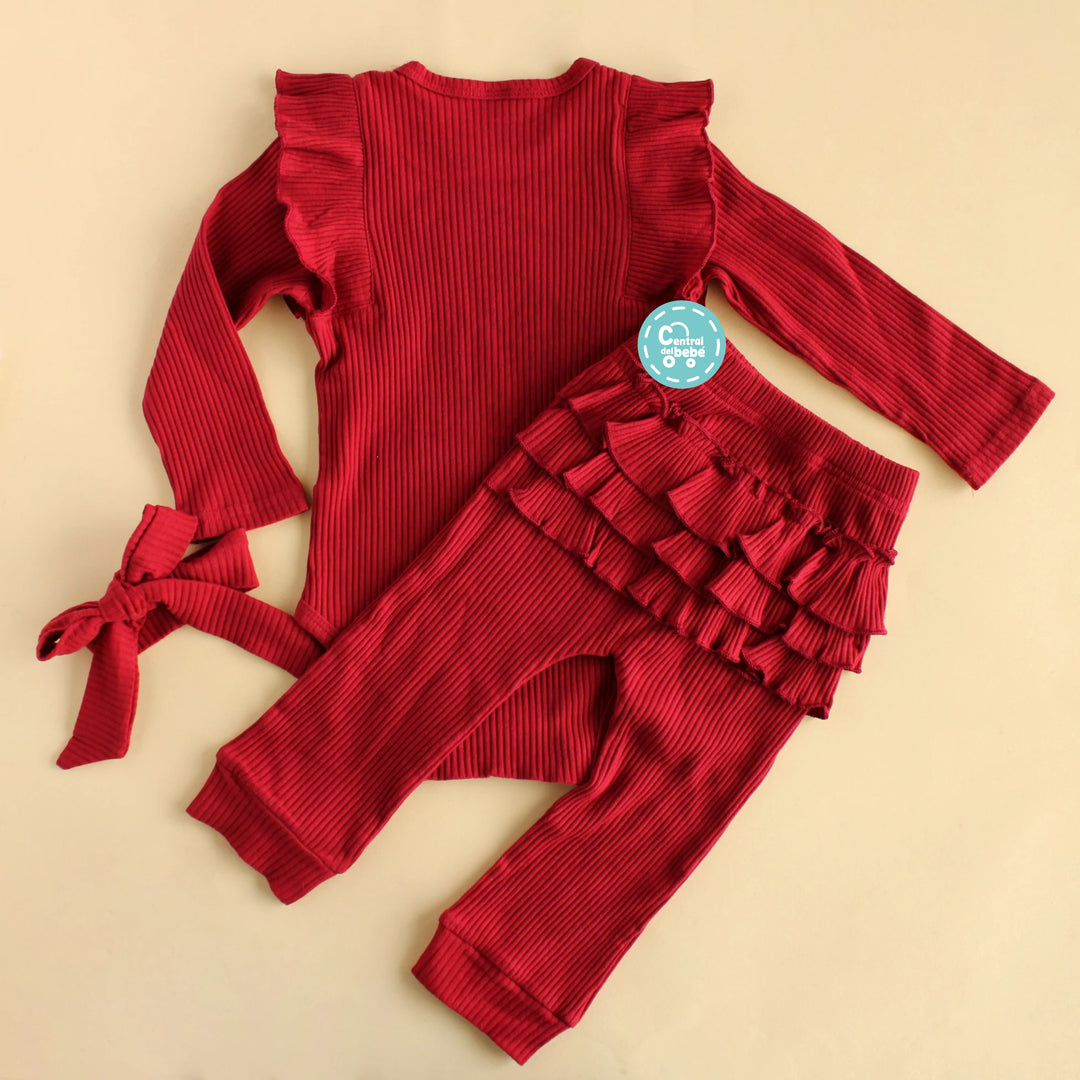 Set de Mameluco, Diadema y Pantalón babysamuu