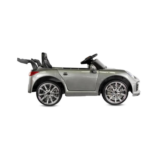 Automóvil Eléctrico 718 Cayman Silver Metalizado 6V