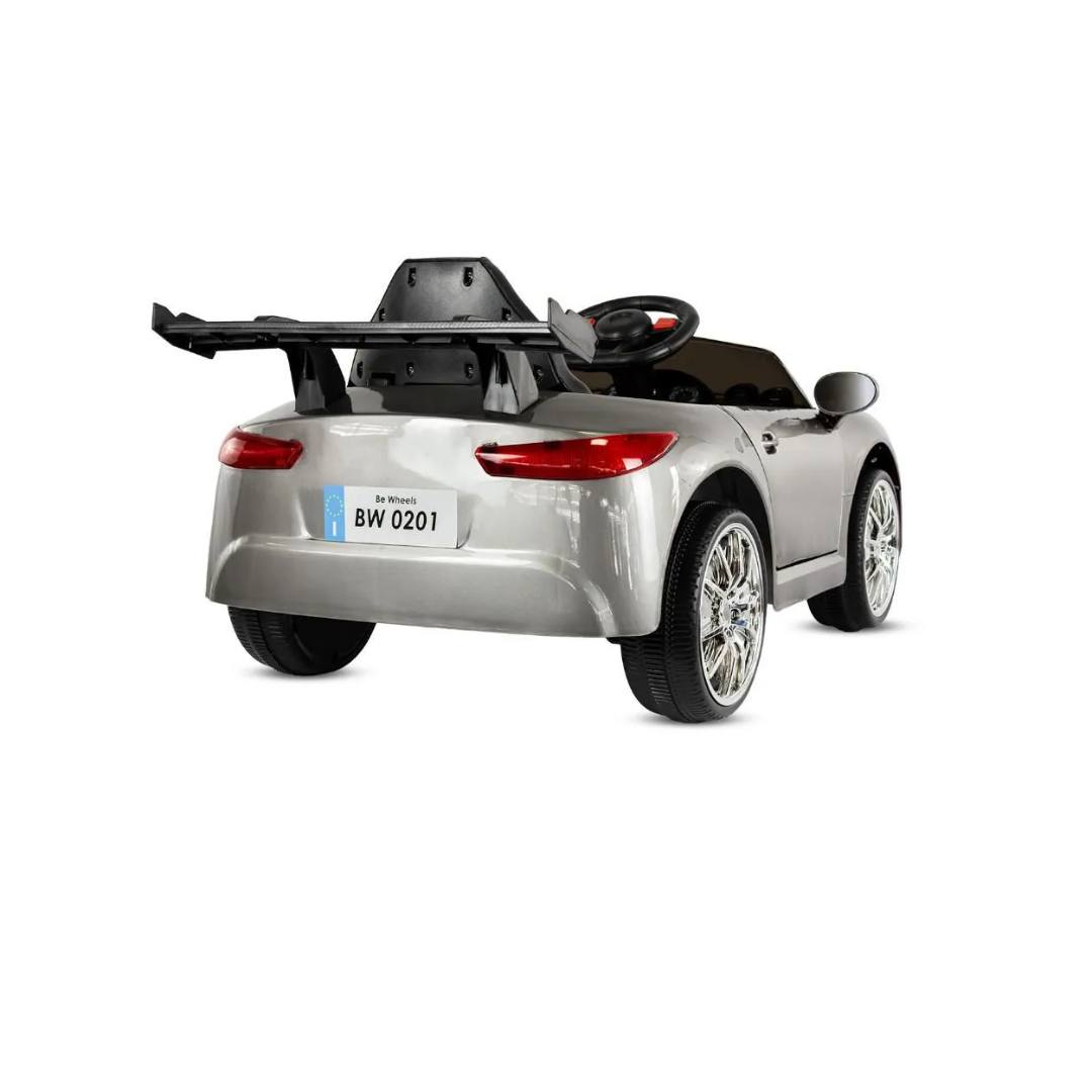 Automóvil Eléctrico 718 Cayman Silver Metalizado 6V