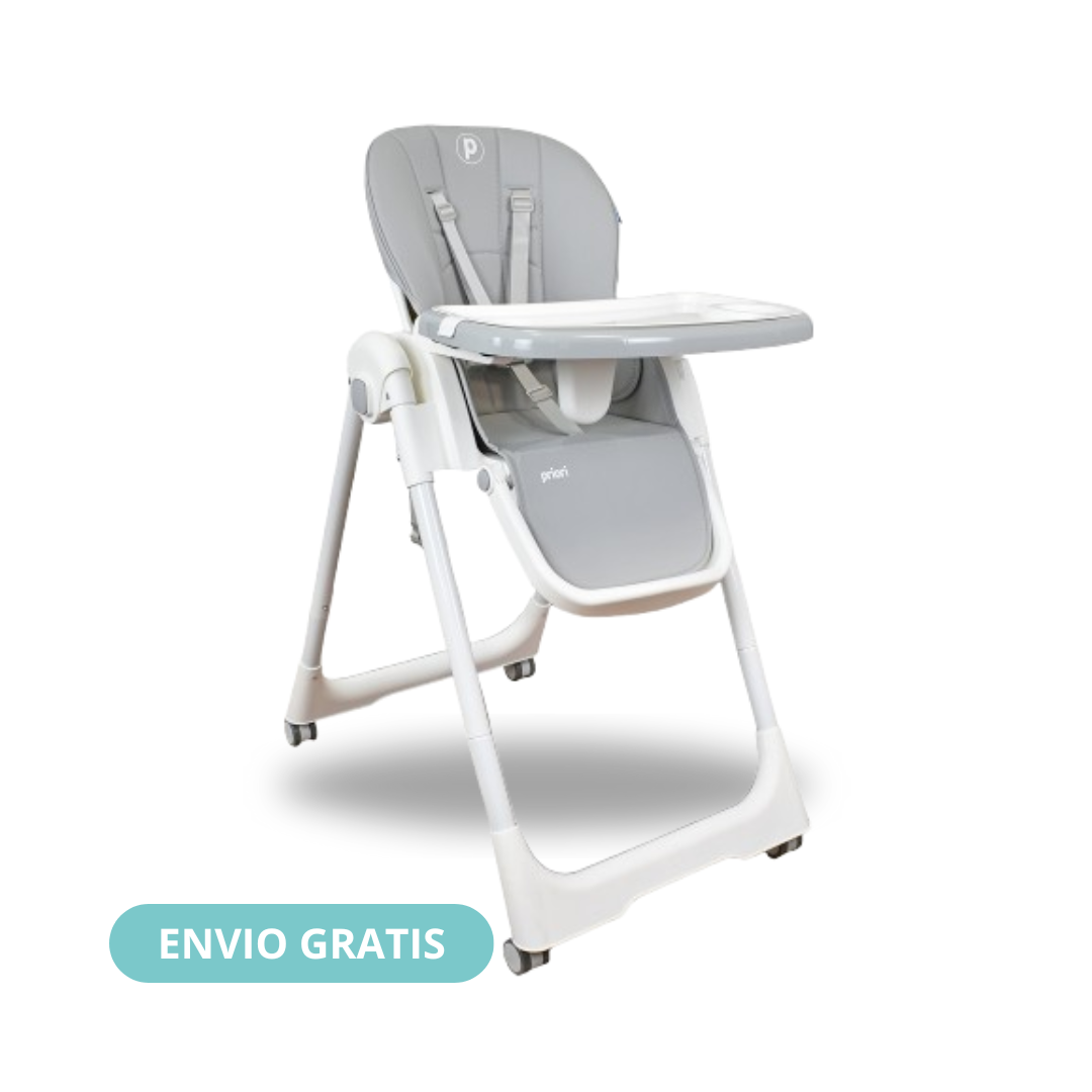 Silla Comedor Bebé Múltiples Posiciones Galaxy Priori Gris Claro
