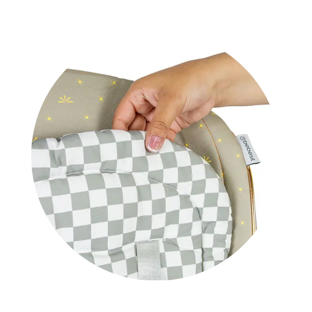 Silla Comedor Bebé 2 en 1 Switch Gris Bebesit