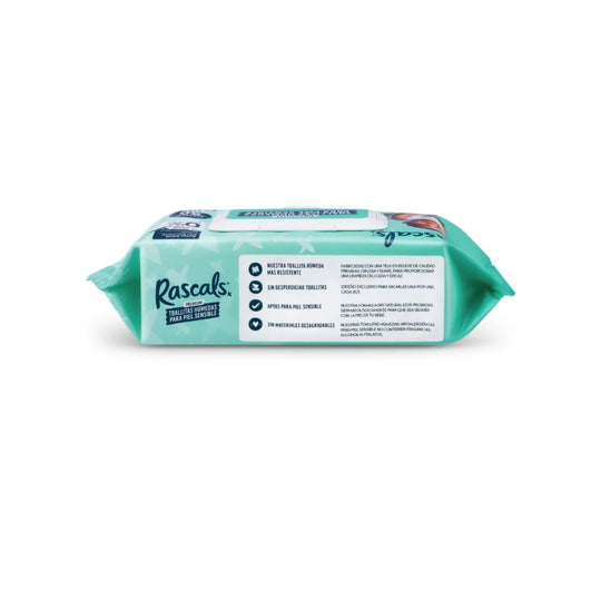 Pañitos Humedos Sensitive X80 Und Rascals
