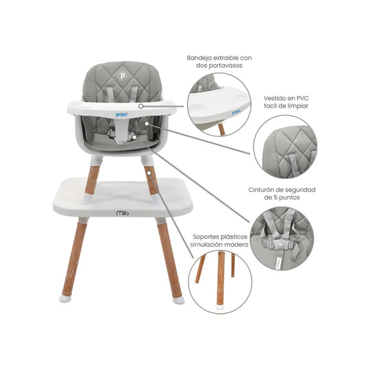 Silla Comedor 6 en 1 Mila Priori