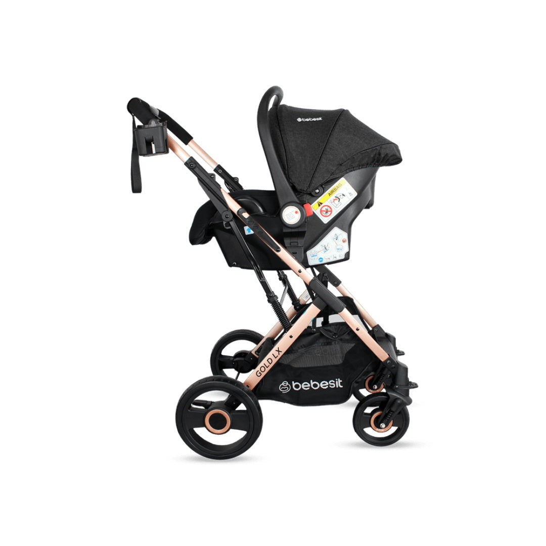 Coche Para Bebé Travel System Gold Lx Negro Bebesit