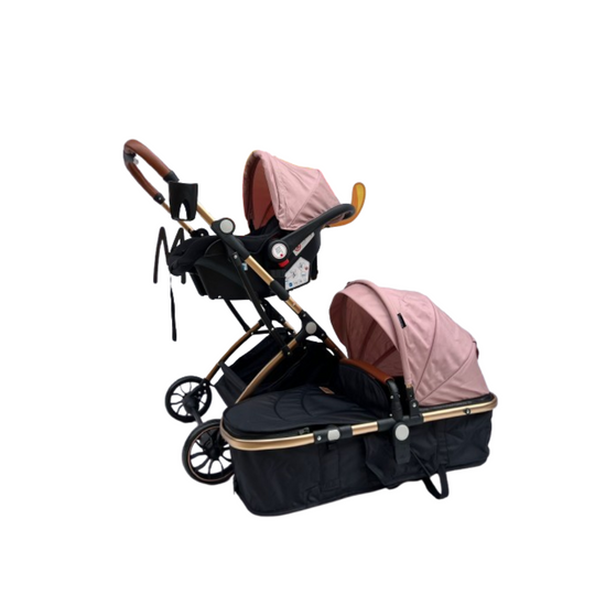 Coche Moises Small 3 en 1 Rosa Maxibaby