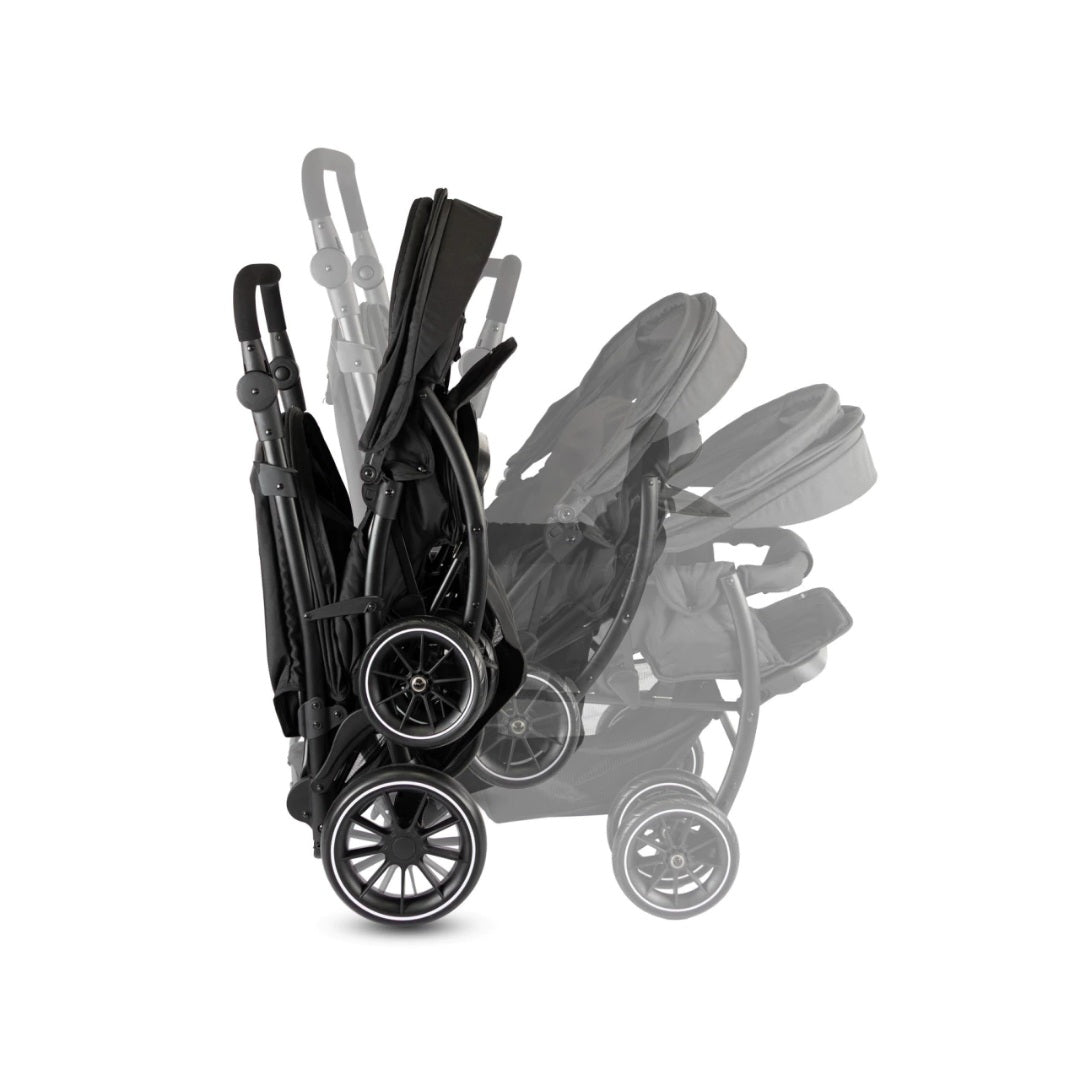 Coche Para Bebé Gemelar Bivo Premium Bebesit Negro