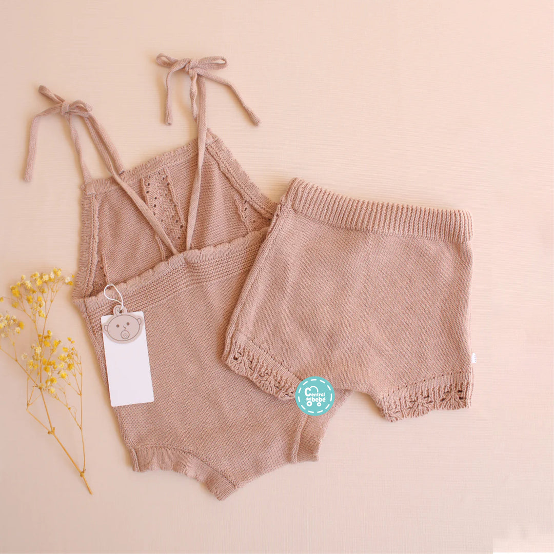 Set Tejido Short y Mameluco Taylor babysamuu