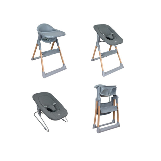 Silla Comedor Bebé Multifuncional Amalfi Priori Gris