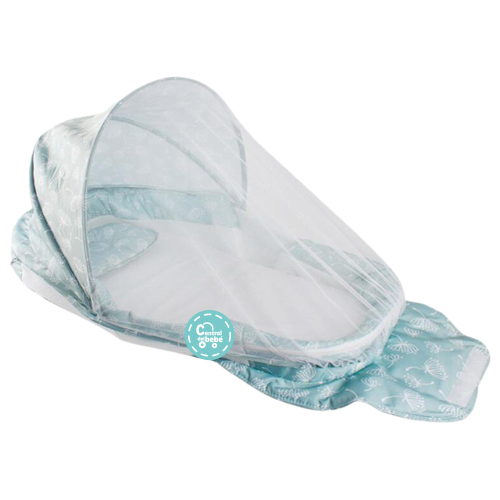 Cuna Plegable Portátil Tiibaby Azul