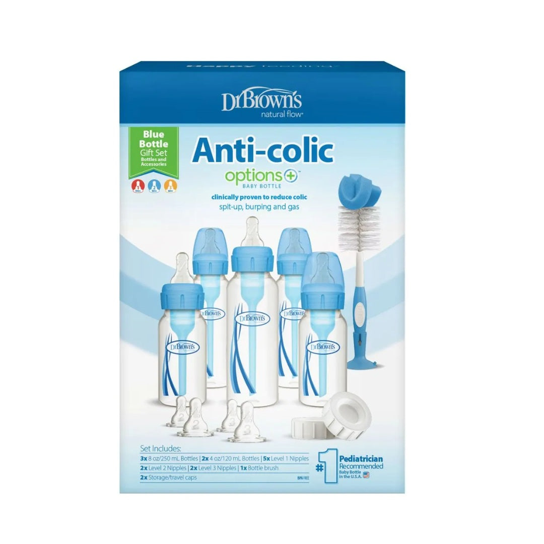 Set de Teteros Anti-Colic Options+ Big Azul Dr. Brown´s