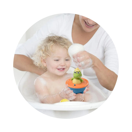 Juguete Para Baño Led y Splash Rociador Cocodrilo