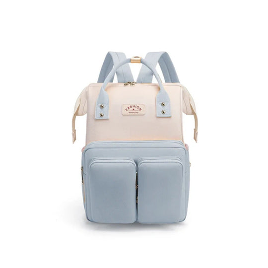 Pañalera Tipo Morral Fashion Azul