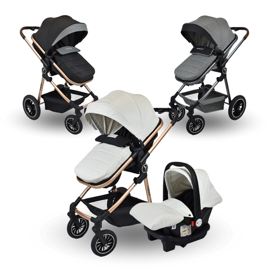 Coche Para Bebé Moises de Lujo Abby 3 en 1 Premium Baby