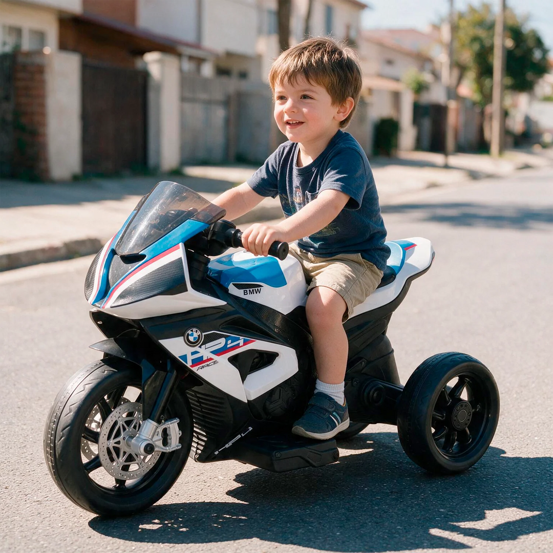 Moto a Batería Para Niños BMW Blanco