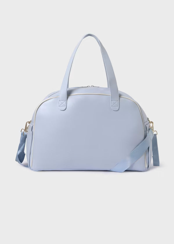 Combo Pañalera Bolso Acolchado + Neceser Oval Bebé Mayoral Cielo