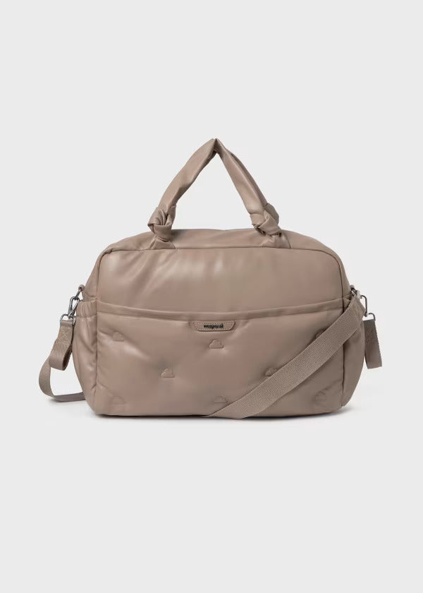 Combo Pañalera Bolso Acolchado + Nevera Nube y Cambiador Bebé Mayoral Praline