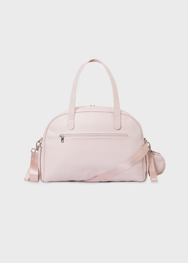 Combo Pañalera Bolso + Neceser y Cambiador Flecos Bebé Mayoral Baby Pink