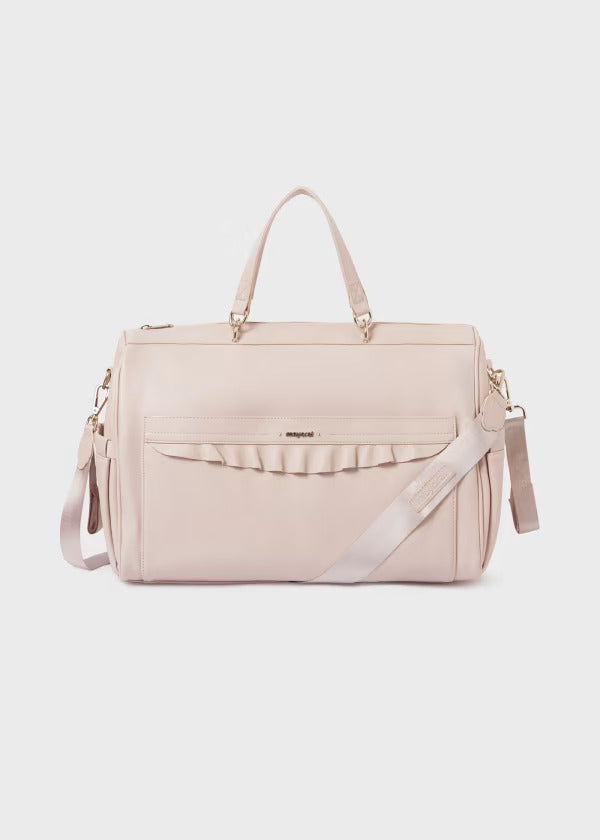 Combo Pañalera Bolso + Nevera Volante Bebé Mayoral Light Pink