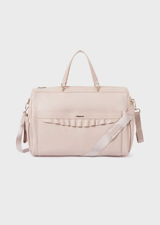 Combo Pañalera Bolso + Nevera Volante Bebé Mayoral Light Pink