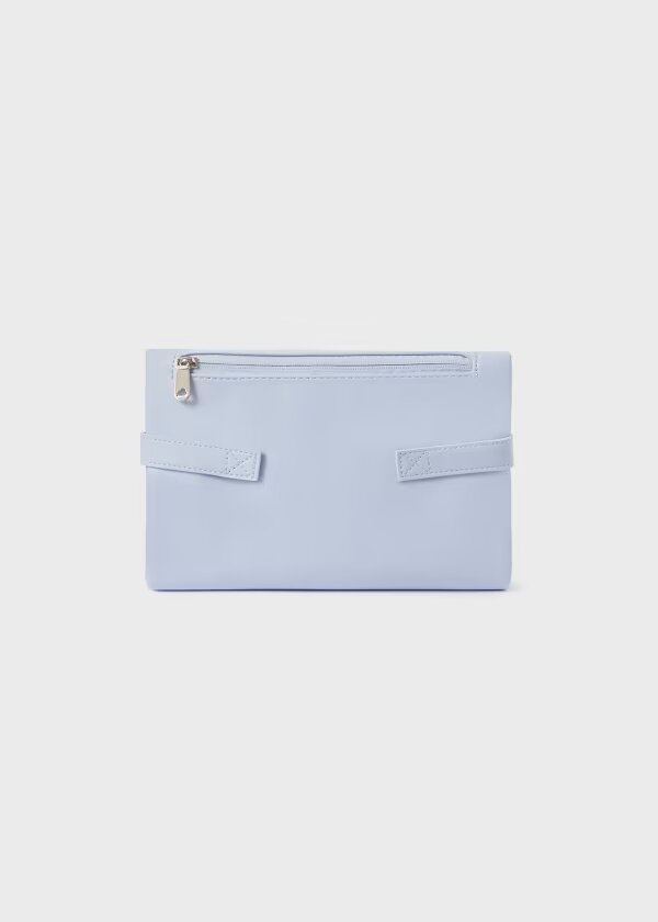 Combo Pañalera Bolso Acolchado + Neceser Oval Bebé Mayoral Cielo