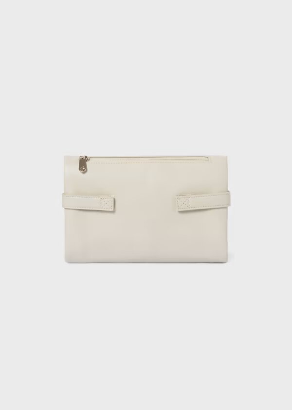 Combo Pañalera Bolso Pliegue + Neceser Oval Bebé Mayoral Crema