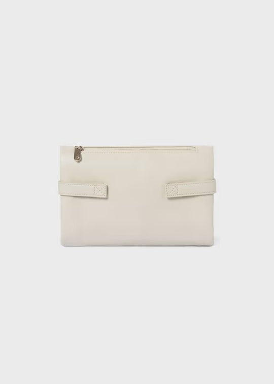 Combo Pañalera Bolso Pliegue + Neceser Oval Bebé Mayoral Crema