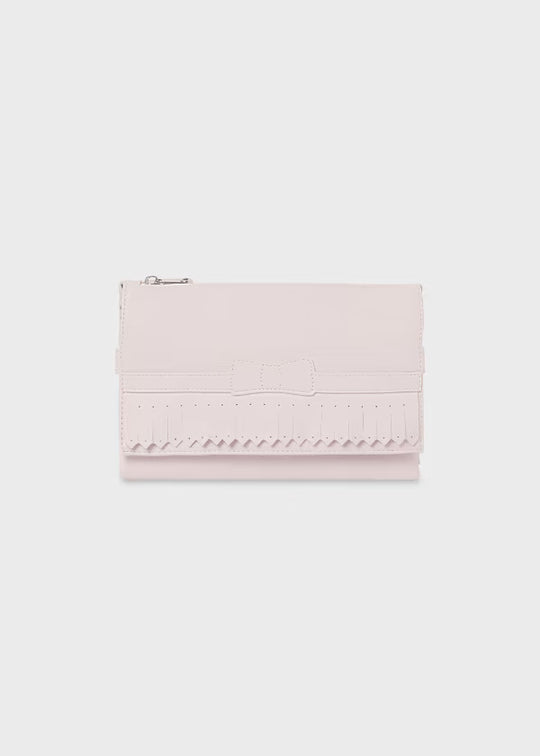 Combo Pañalera Bolso + Neceser y Cambiador Flecos Bebé Mayoral Baby Pink