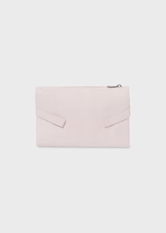 Combo Pañalera Bolso + Neceser y Cambiador Flecos Bebé Mayoral Baby Pink