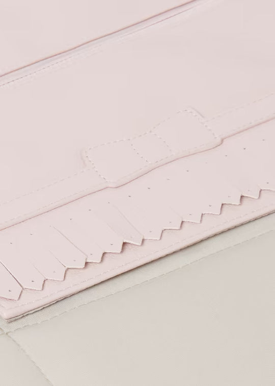 Combo Pañalera Bolso + Neceser y Cambiador Flecos Bebé Mayoral Baby Pink