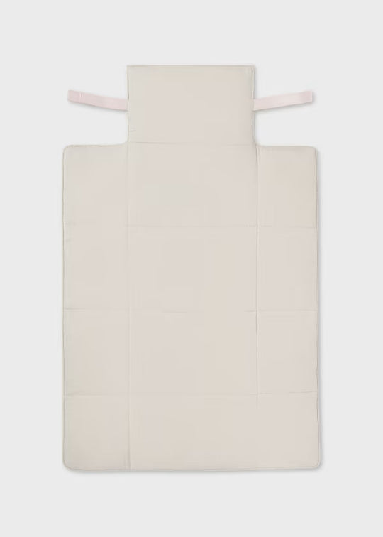 Combo Pañalera Bolso + Neceser y Cambiador Flecos Bebé Mayoral Baby Pink