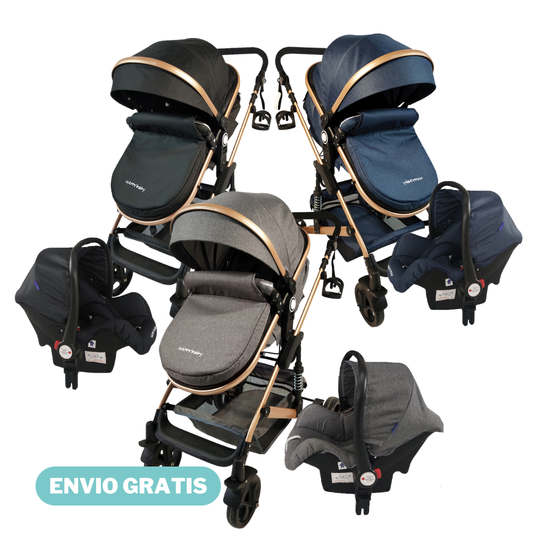 Coche Moises Roma Fj Travel 3 en 1  Happy Baby