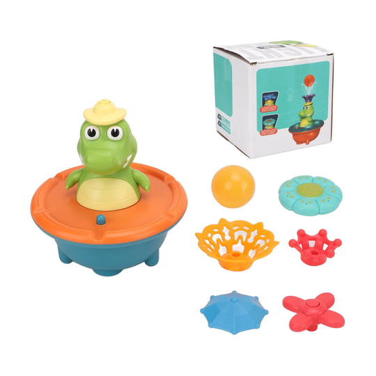 Combo Splash 2.0 Tina Plegable Wanda Happy Baby+ Soporte Para Tina + Ducha Eléctrica + Cangrejo De Burbujas Musical + Cocodrilo Rociador