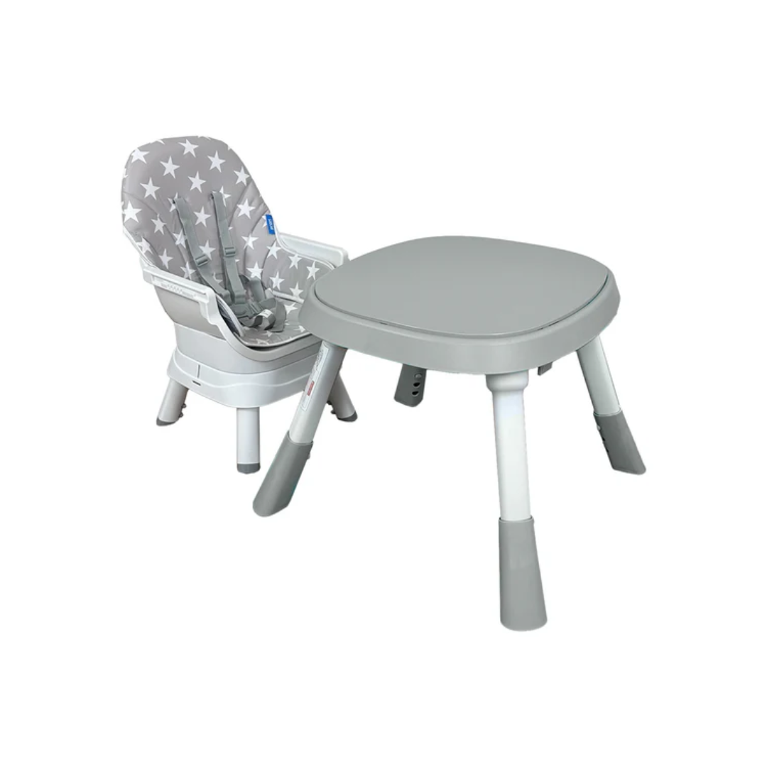 Silla Comedor Bebé 12en1 Priori Yae Gris