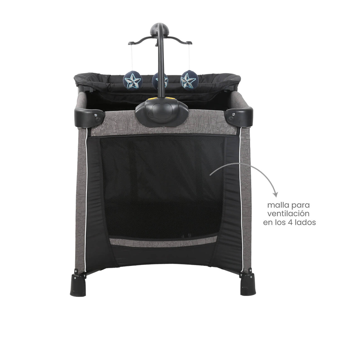 Cuna Corral Toronto Premium Baby Negro