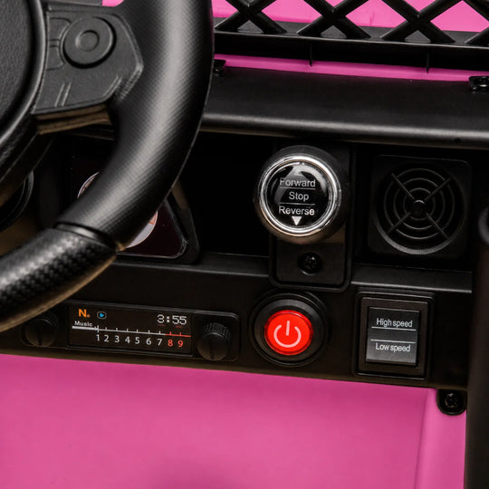 Automóvil Eléctrico Para Niños Toyota Rosa