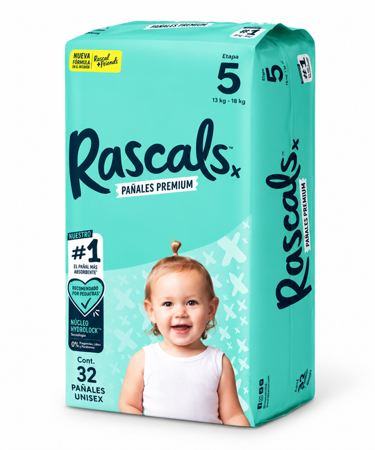 Pañales T5 X 32 Unds Rascals