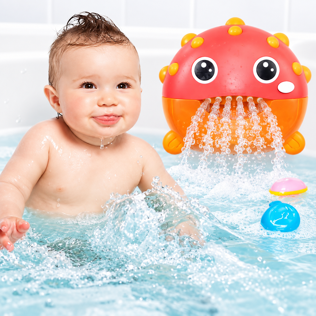 Máquina De Burbujas Para Baño Pez Globo