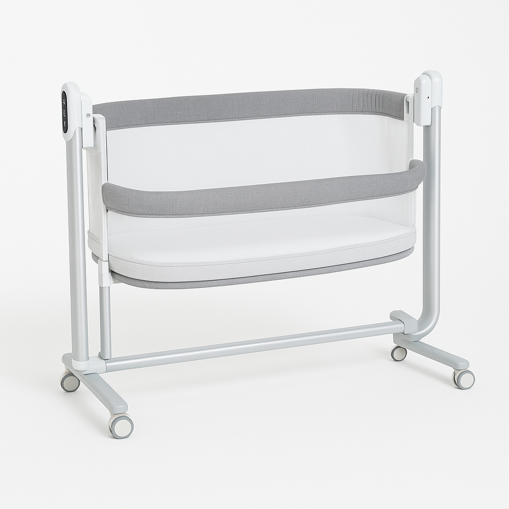 Corral Cuna Colecho Eléctrica Multifuncional Pupikids Gris