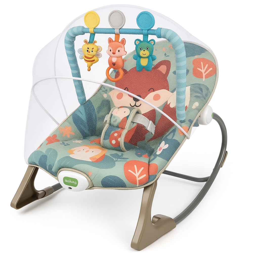 Silla Mecedora Rocker Ardilla Gris Ibaby