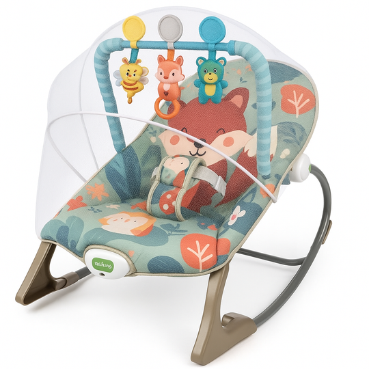 Silla Mecedora Rocker Ardilla Gris Ibaby