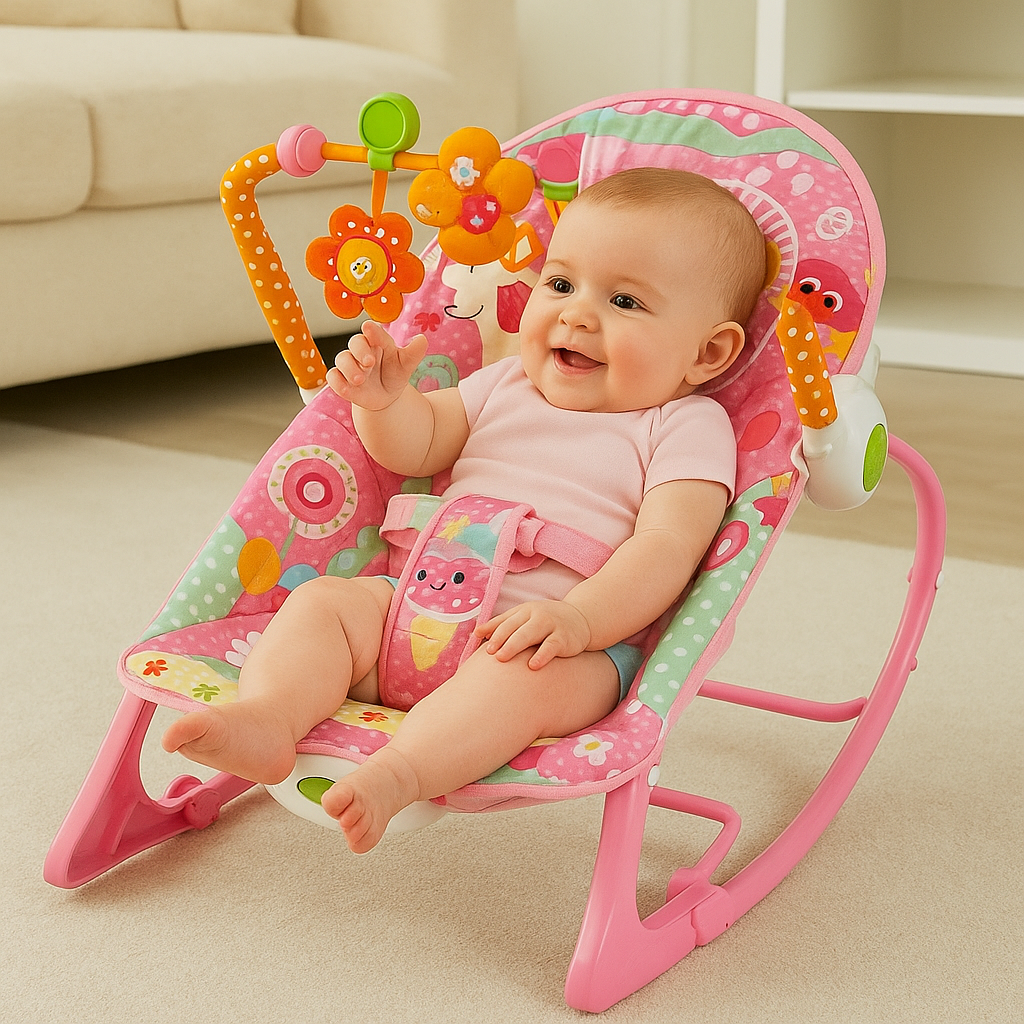 Crece Conmigo Silla Mecedora Fisher Price Rosada Silla Mecedora