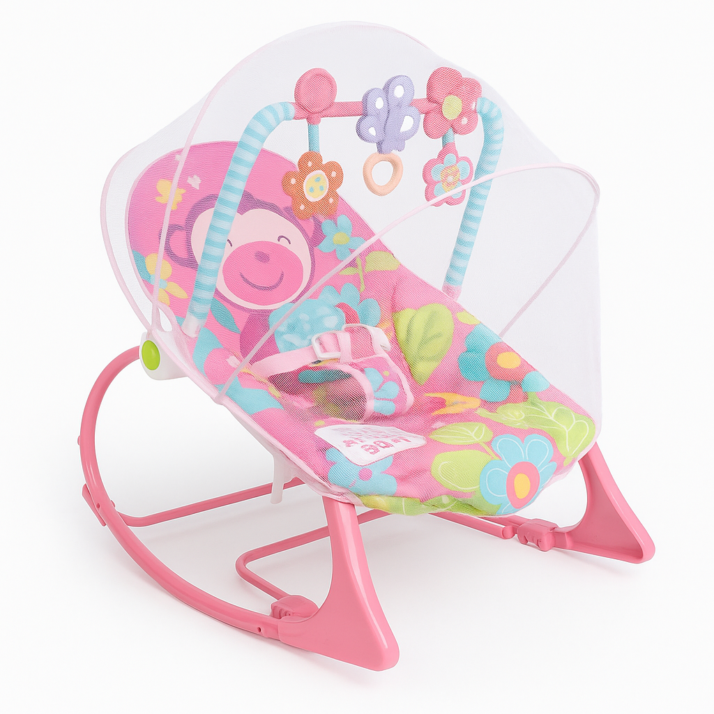 Silla Mecedora Rocker Mariposa / Mono Morado